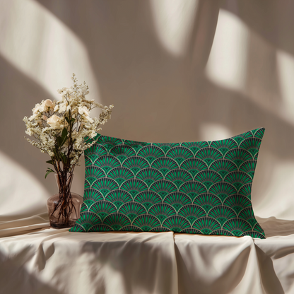 Art Deco Silk Pillowcase in Witching Hour