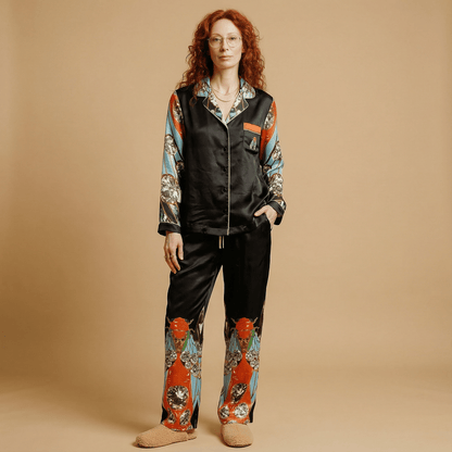 Insectarium Silk Pajama Pants in Museum Hours