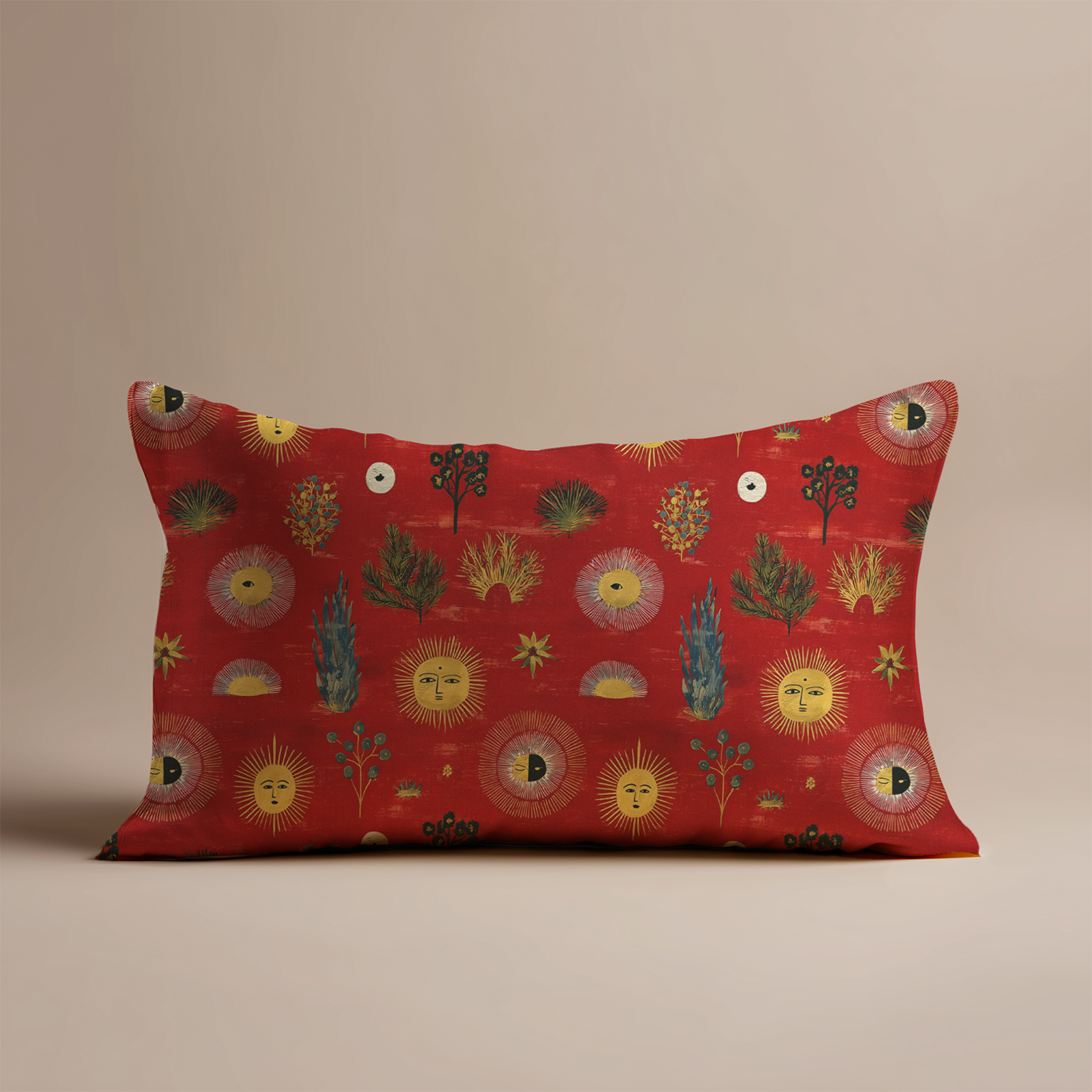 Sunburst Silk Pillowcase in Folk
