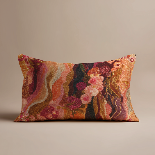 Dawn Silk Pillowcase in Golden Dusk