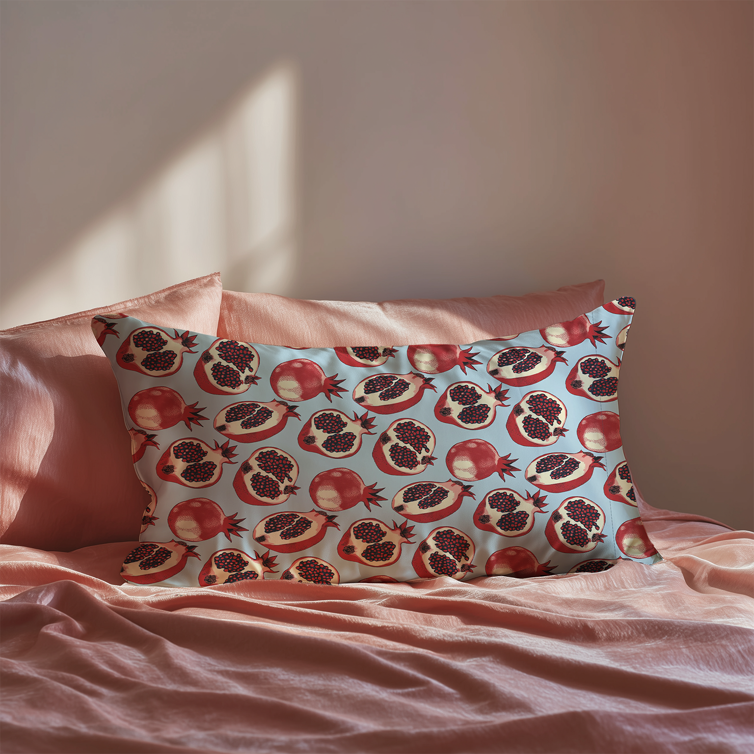 Pomegranate Silk Pillowcase in Pure