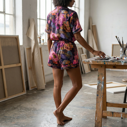 Pajama Short | Midnight Florals