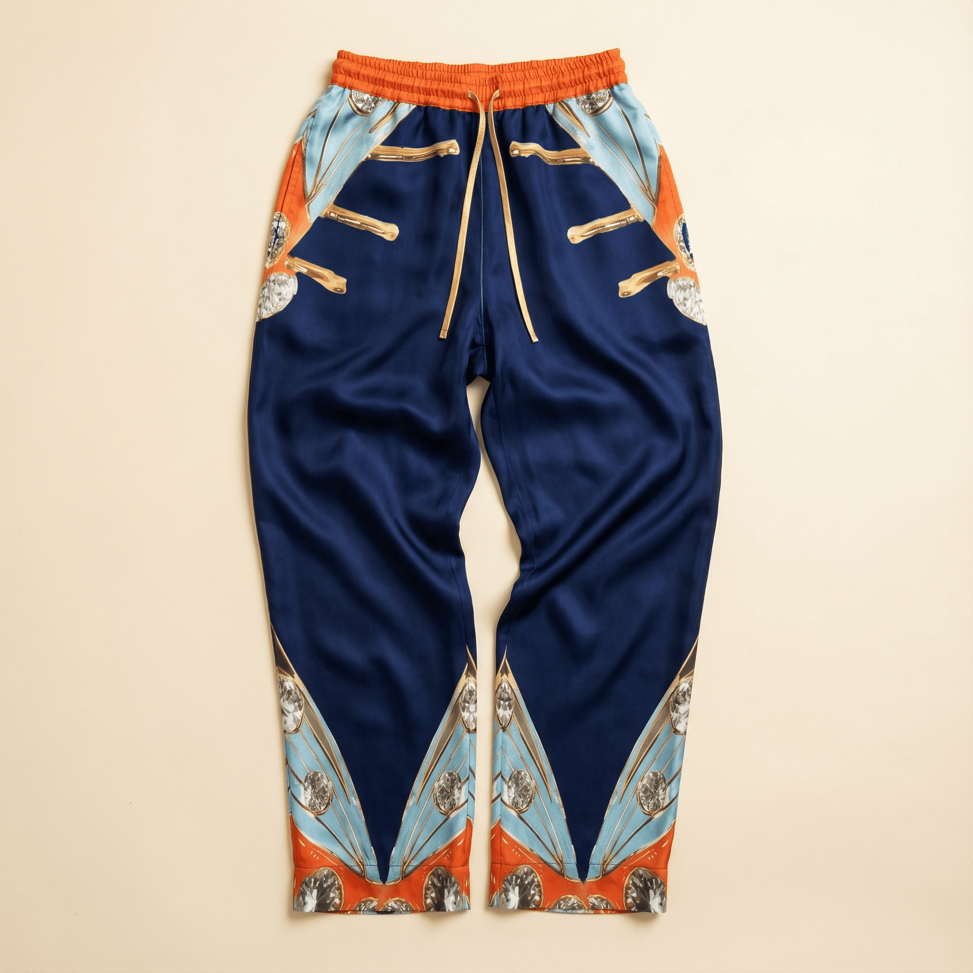 The Metamorphosis Silk Pajama Pants in Royalty
