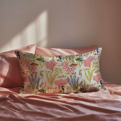 Underwater Silk Pillowcase in Kombu
