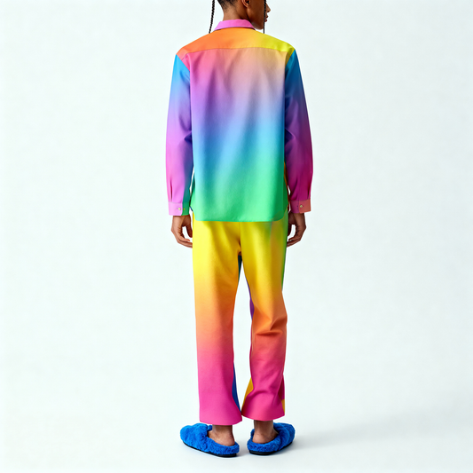 Rainbow Gradient Pajama Pant