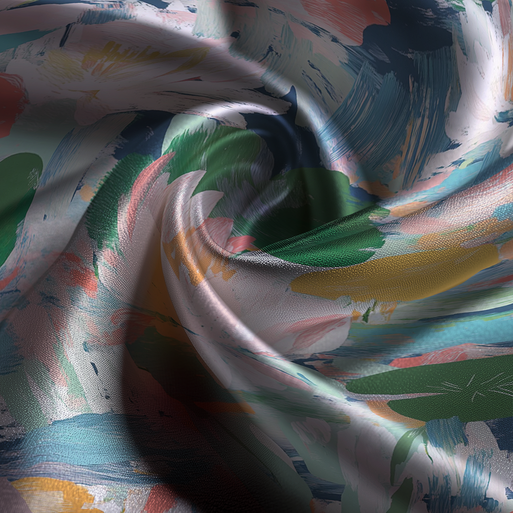 Waterlily Silk Pillowcase in Monet