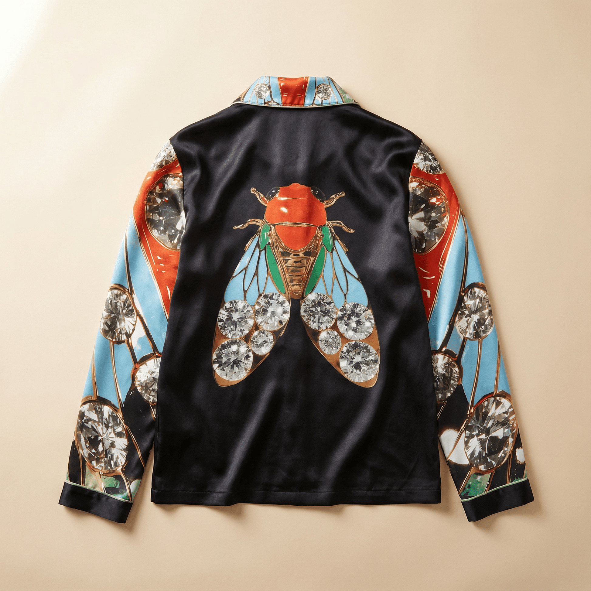 Insectarium Silk Pajama Shirt in Museum Hours