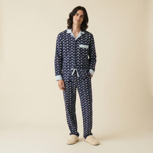 Like Rabbits Men's Pajama Pants in Midnight